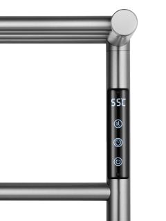 Полотенцесушитель электрический Wonzon & Woghand Bonn WW-AL402-BR с полкой 47x50 см брашированный никель